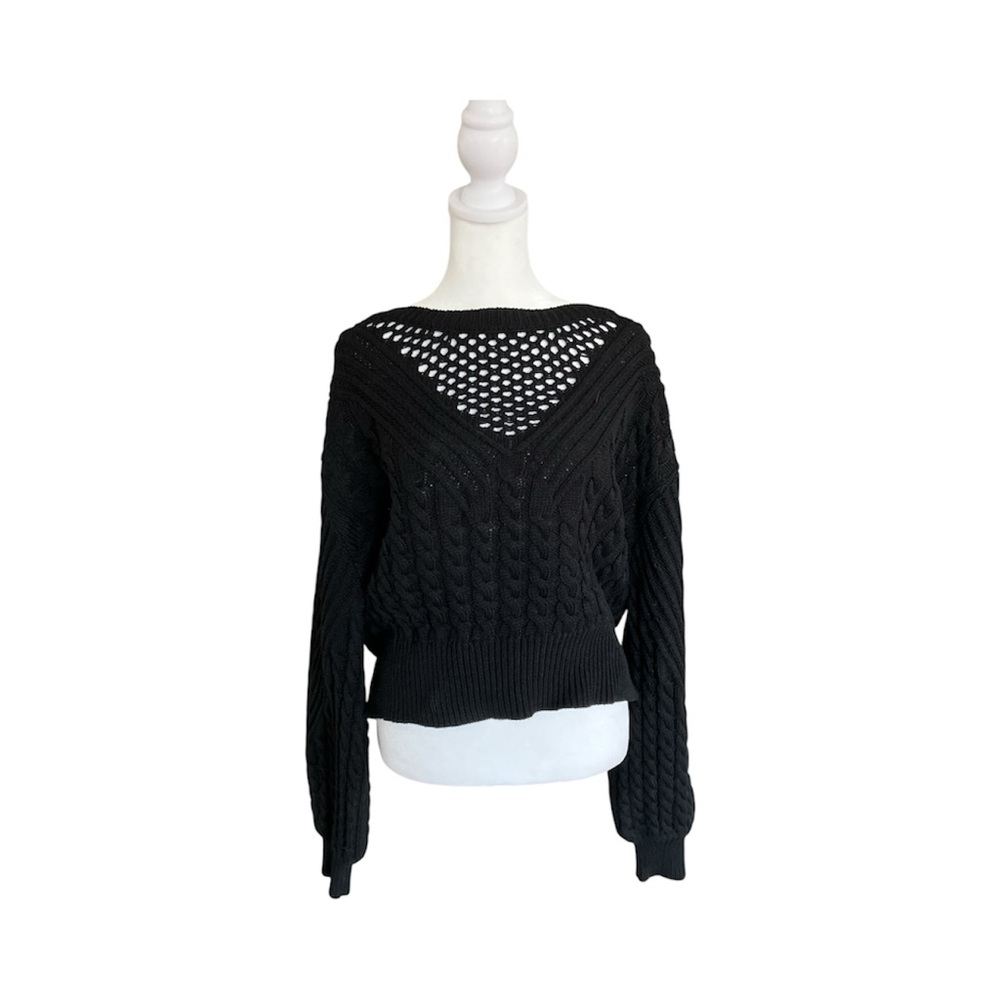 John + Jenn black knit sweater